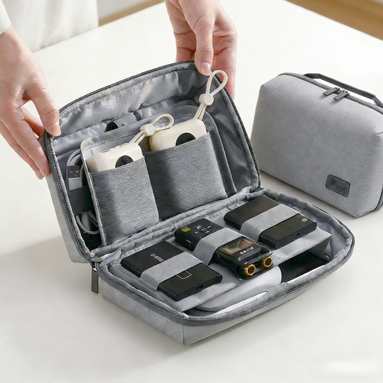 Tech Accessories Storage - 1 Stück Elektronik-Organizer, Reiseetui, wasserabweisende Reisetasche,
