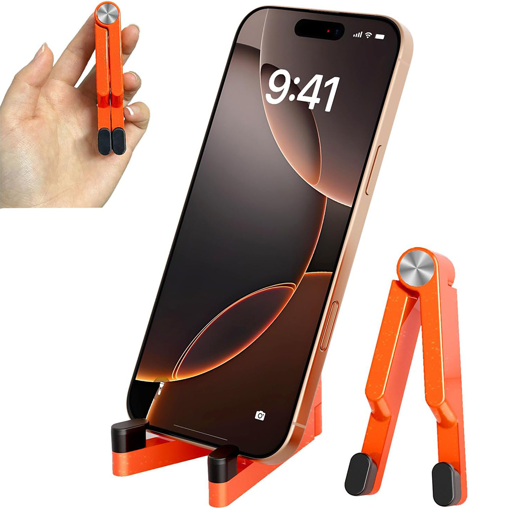 Phone Stand Aluminum - Faltbarer Aluminium-Handyständer - Tragbarer Desktop-Halter für
