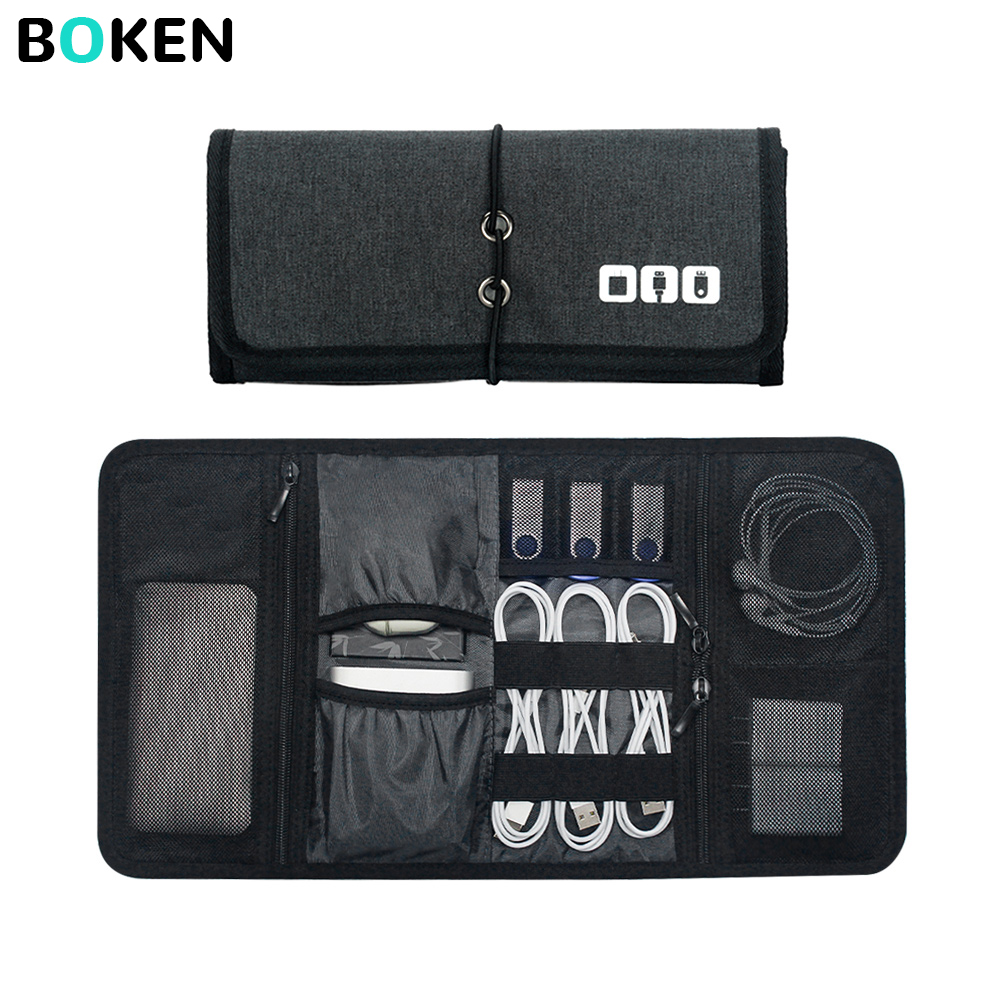Tech Accessories Storage - Tech-Organizer-Tasche Kabelaufbewahrung Reise-Elektronikzubehör-Beutel für Ladegerät Powerbank