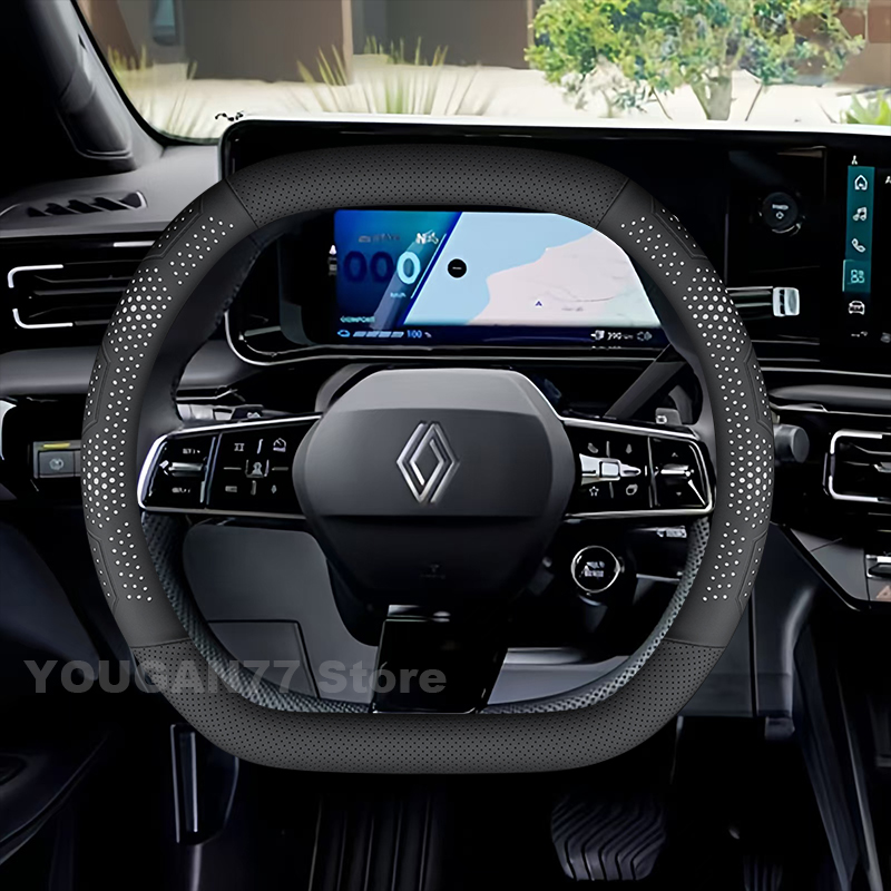 Tech Accessories Hub - Leder-Lenkradbezug für Renault R 4 E-TECH