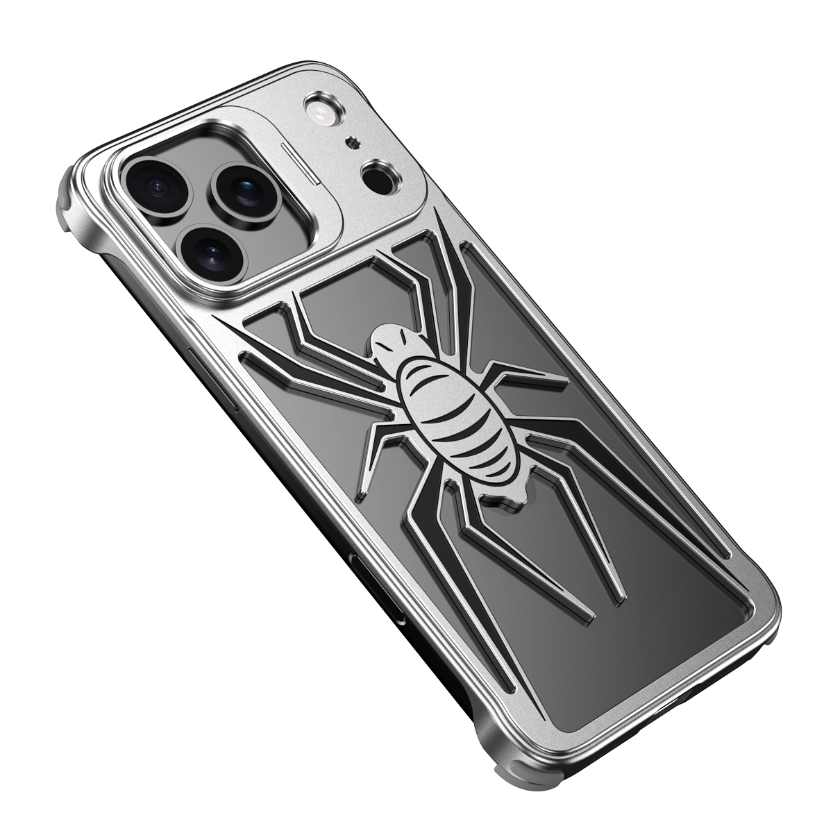 Phone Stand Aluminum - Luxuriöse Spider Armor Metall-Handyhülle für iPhone