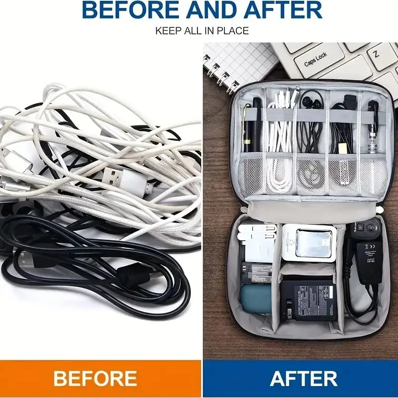 Tragbare Tech-Organizer-Hülle  – Tech Accessories Storage Bewertung und Preis