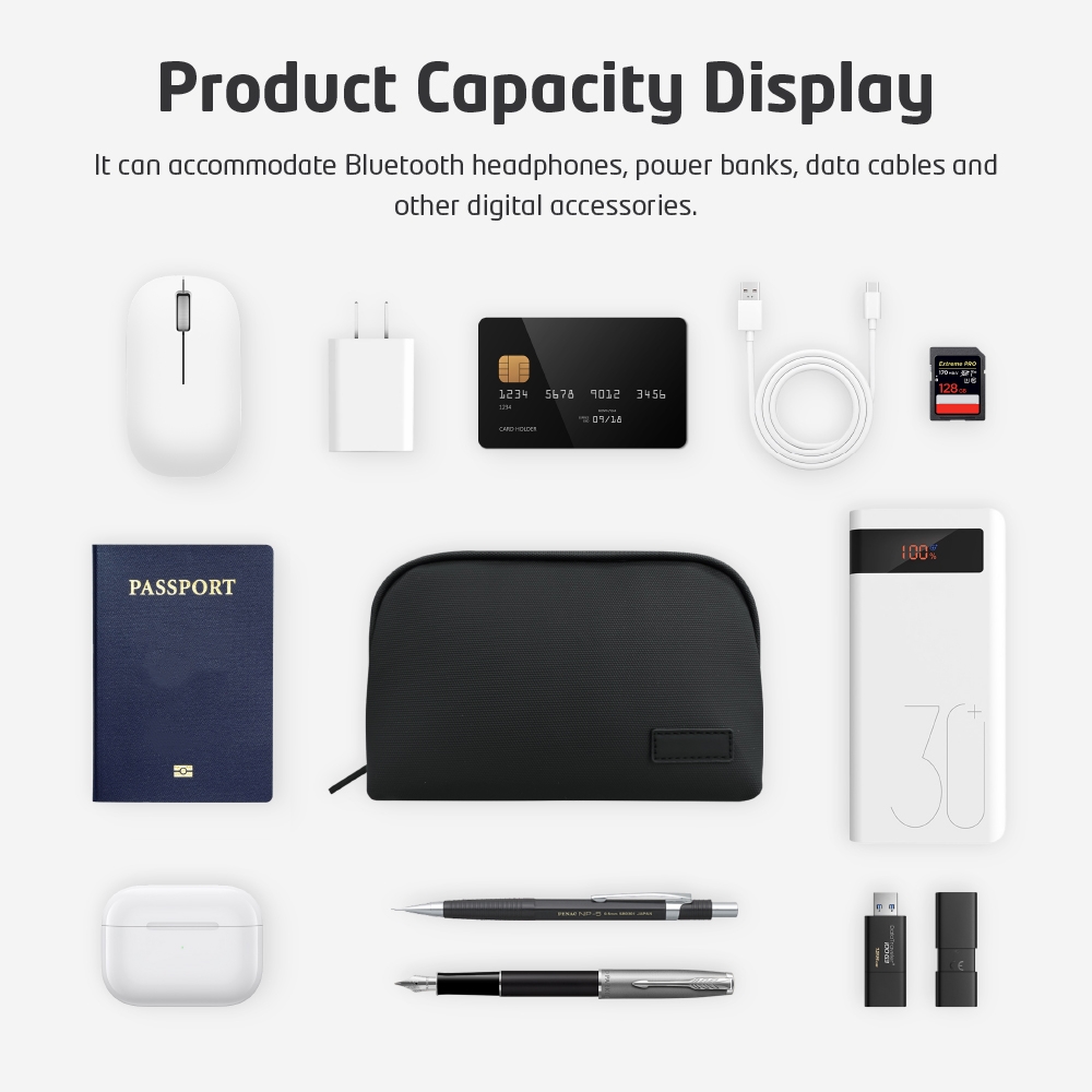 Leichte, wasserabweisende Tech – Tech Accessories Storage Bewertung und Preis