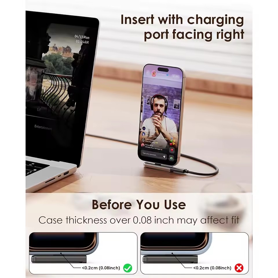 2/1PCS Tragbarer USB-C-auf-3,5 – Phone Stand Aluminum Bewertung und Preis