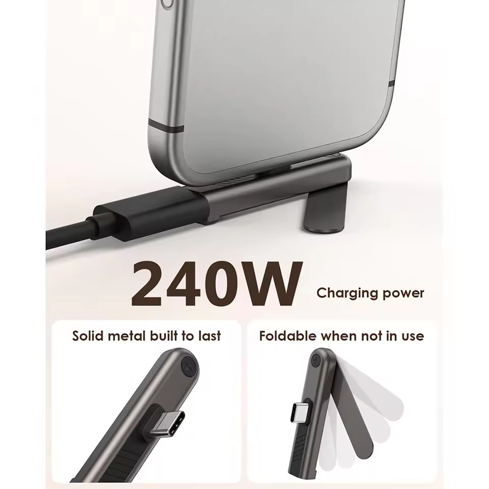 2/1 Stück Tragbarer USB-C-auf- – Phone Stand Aluminum Bewertung und Preis