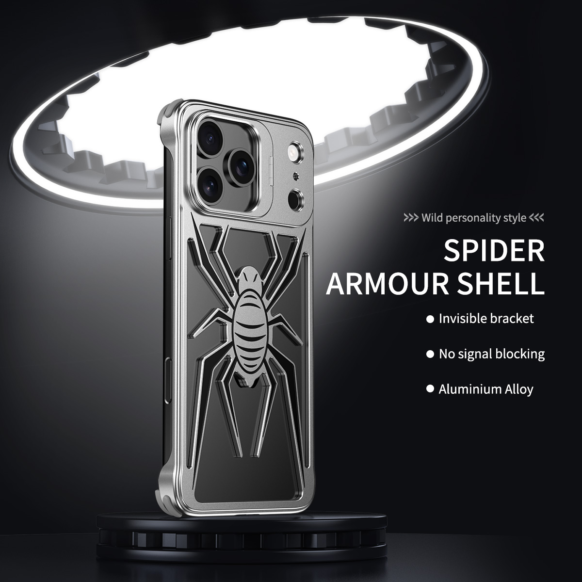 Luxuriöse Spider Armor Metall- – Phone Stand Aluminum Bewertung und Preis